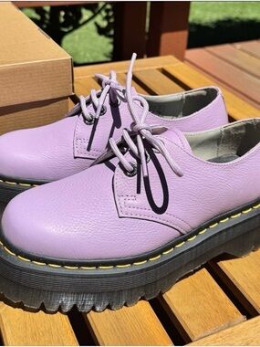 Dr Martens 1461 Pisa Leather Platforms | 7 | lilac
